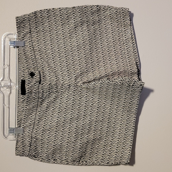 Cynthia Rowley Pants - Cynthia Rowley High Rise Black & White Ikat Shorts--Size 14